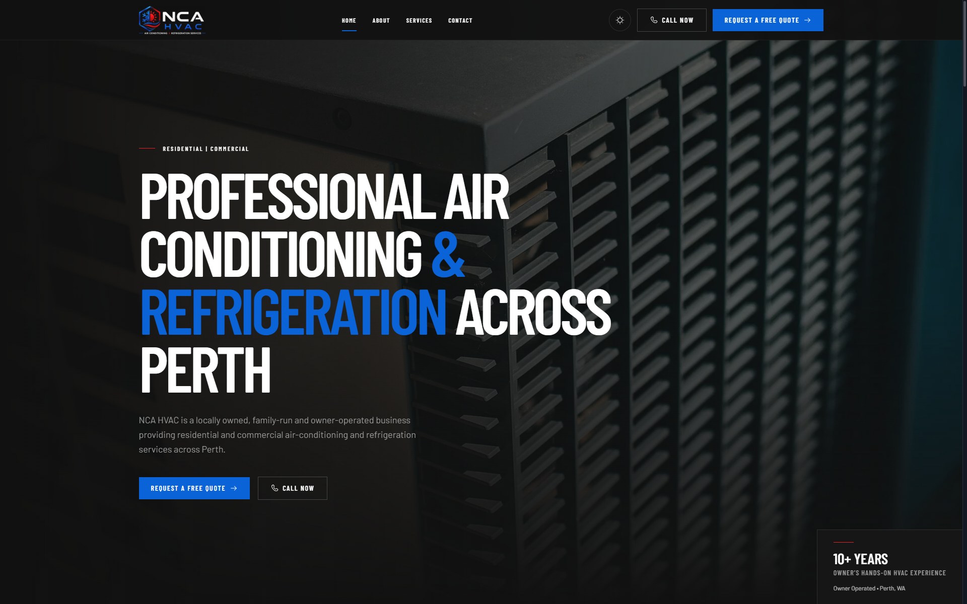 NCA HVAC — designed and built by Fantom Labs