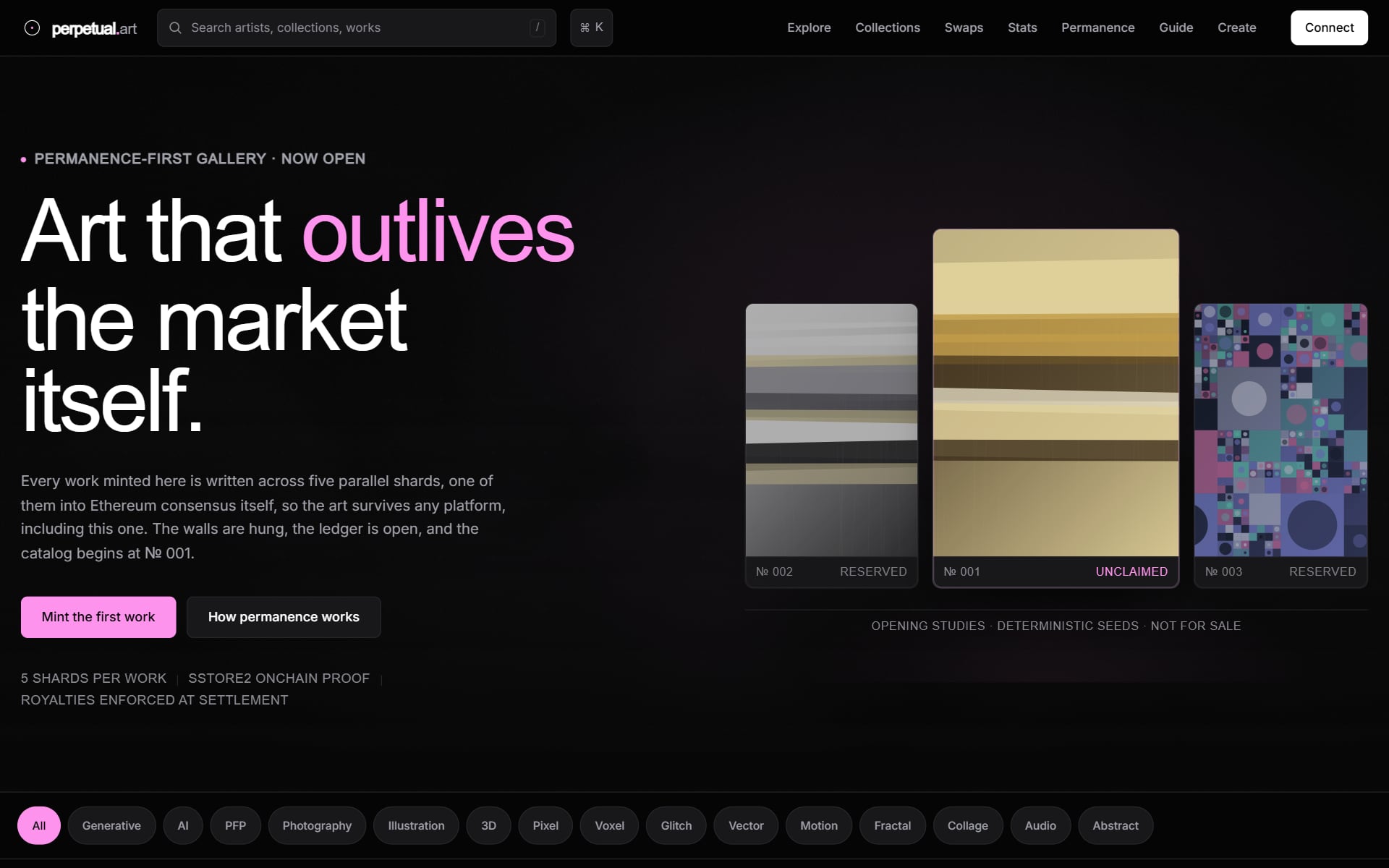 Perpetual.art — designed and built by Fantom Labs
