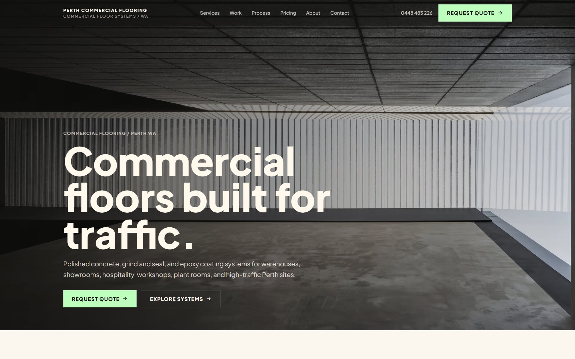 Perth Commercial Flooring — designed and built by Fantom Labs
